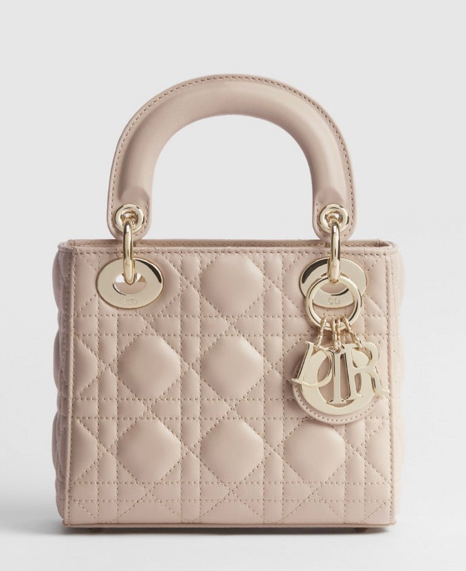 Mini Lady Dior in Powder Beige
