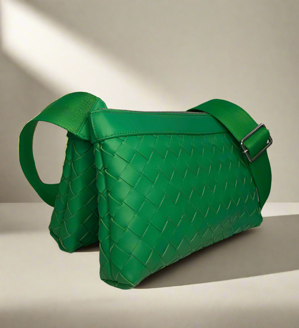 Bottega Veneta - Men's Intrecciato Leather Crossbody Bag - MEN