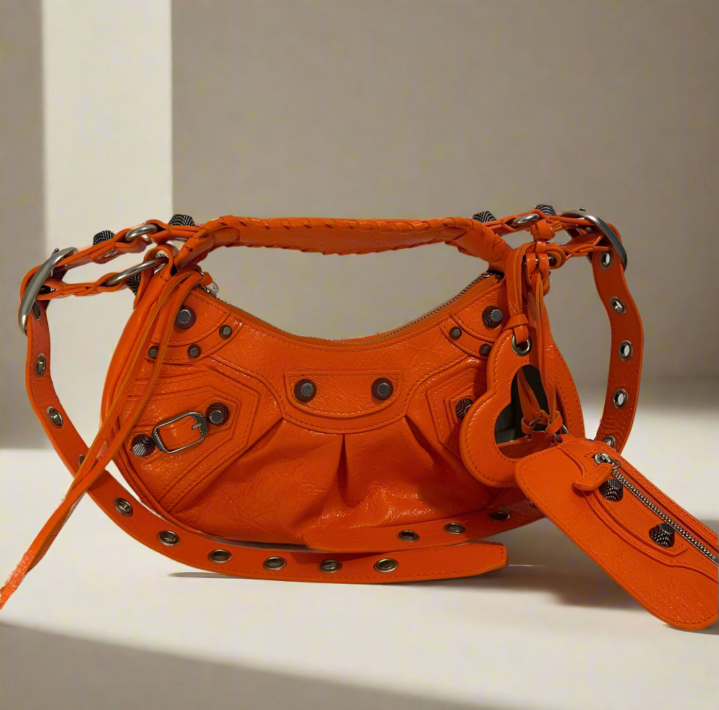 Balenciaga Le Cagole XS Shoulder Bag Orange - WOMEN
