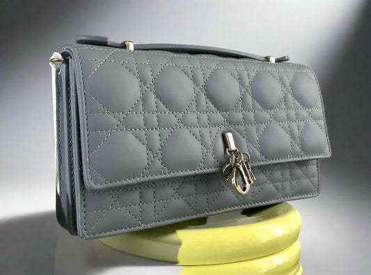 DIOR - My Dior Mini Bag Cloud Blue Cannage Lambskin - WOMEN