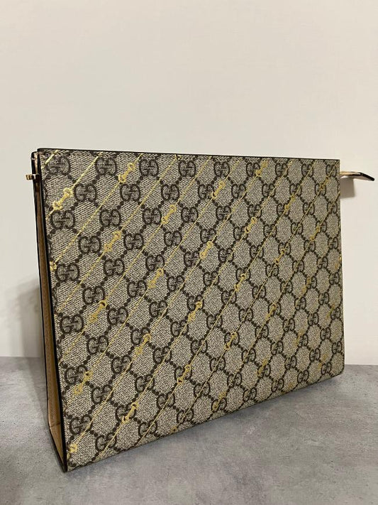 Gucci GG Supreme Horsbit Pouch - UNISEX