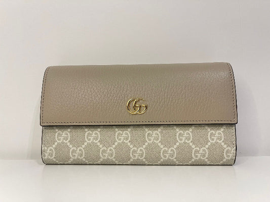 GUCCI - GG Marmont bi-color continental wallet - Women