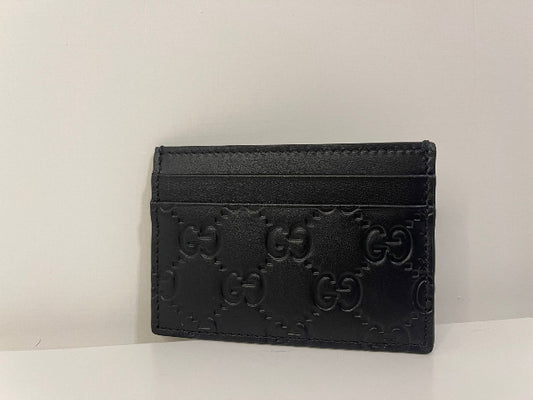 Gucci -GG rubber-effect card case - MEN