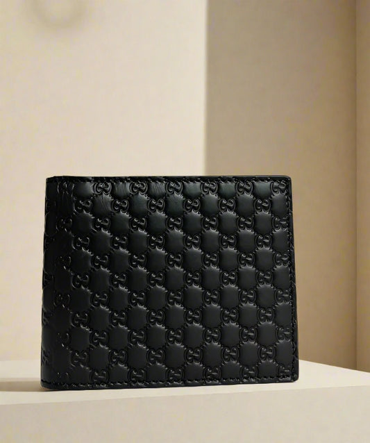 Gucci - Bifold Wallet Micro Guccissima Dark Blue - MEN