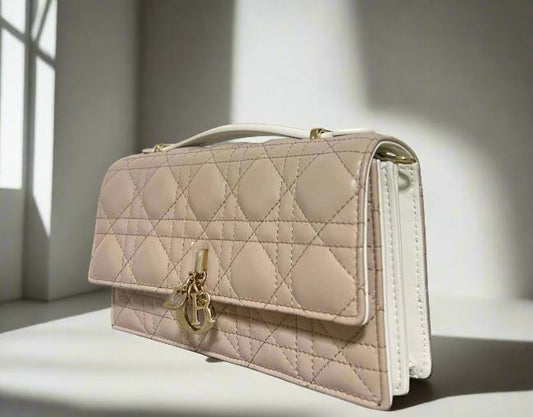 DIOR - My Dior Mini Bag Two-Tone Latte and Trench Beige Cannage Lambskin - WOMEN