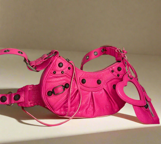 Balenciaga Leather Le Cagole XS - PINK