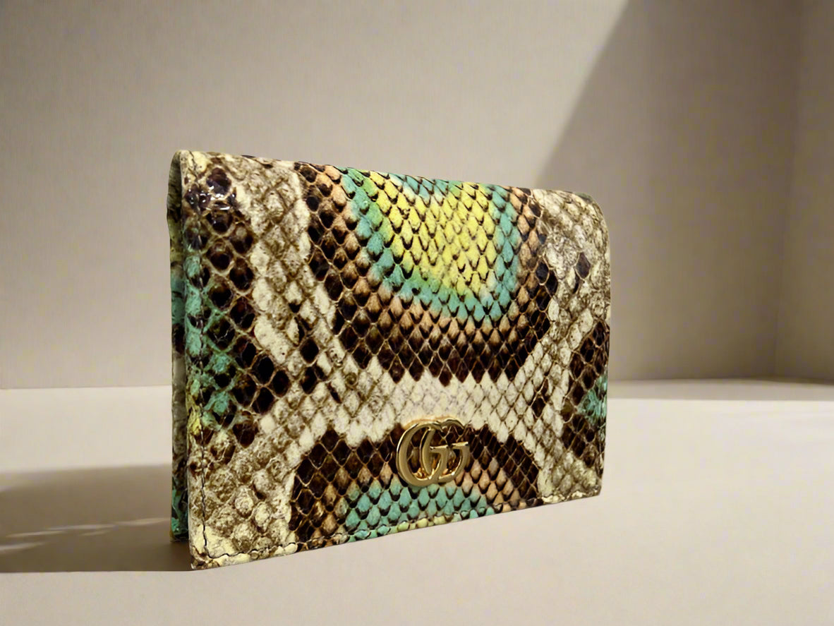 Gucci Marmont python wallet - Women